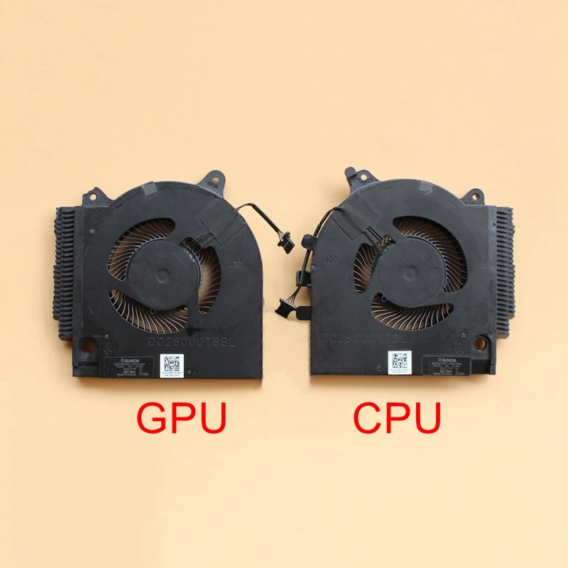 

New Original Laptop CPU GPU Cooling fan for Dell G15 5510 GTX1650 Cooler EG75070S1-C670-S9A EG75070S1-C660-S9A 01JYXG 0203MH 5V