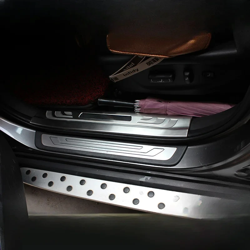 Накладка на порог из нержавеющей стали для Kia Sorento 2009-2012 2013-2014 гг.