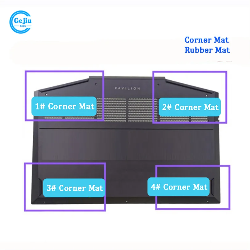 Новинка оригинальный чехол для ноутбука резиновый коврик для ножек угловой коврик для HP Pavilion 5th 6th Generation 15-DK 15T-DK 15-DK0000 TPN-C141
