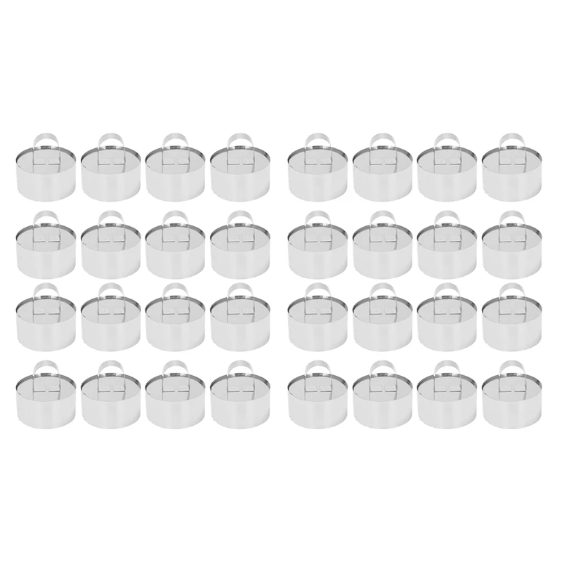 

24 Cake Rings, Mousse Cake Molds And Pastry Baking Ring,Food Ring Mould Dessert Rings Set For Pastry Cake Baking