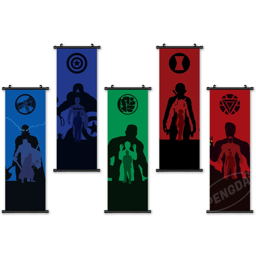 

Wall Artwork Marvel Canvas Mural Movie Pictures Painting Printing The Avengers Poster Plastic Hanging Scrolls Home Decoration