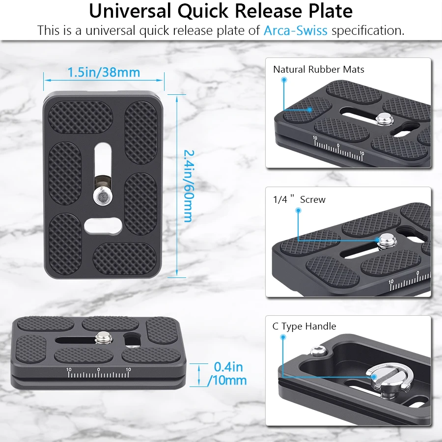 Головка штатива 720 ° двойная панорамная профессиональная шаровая для