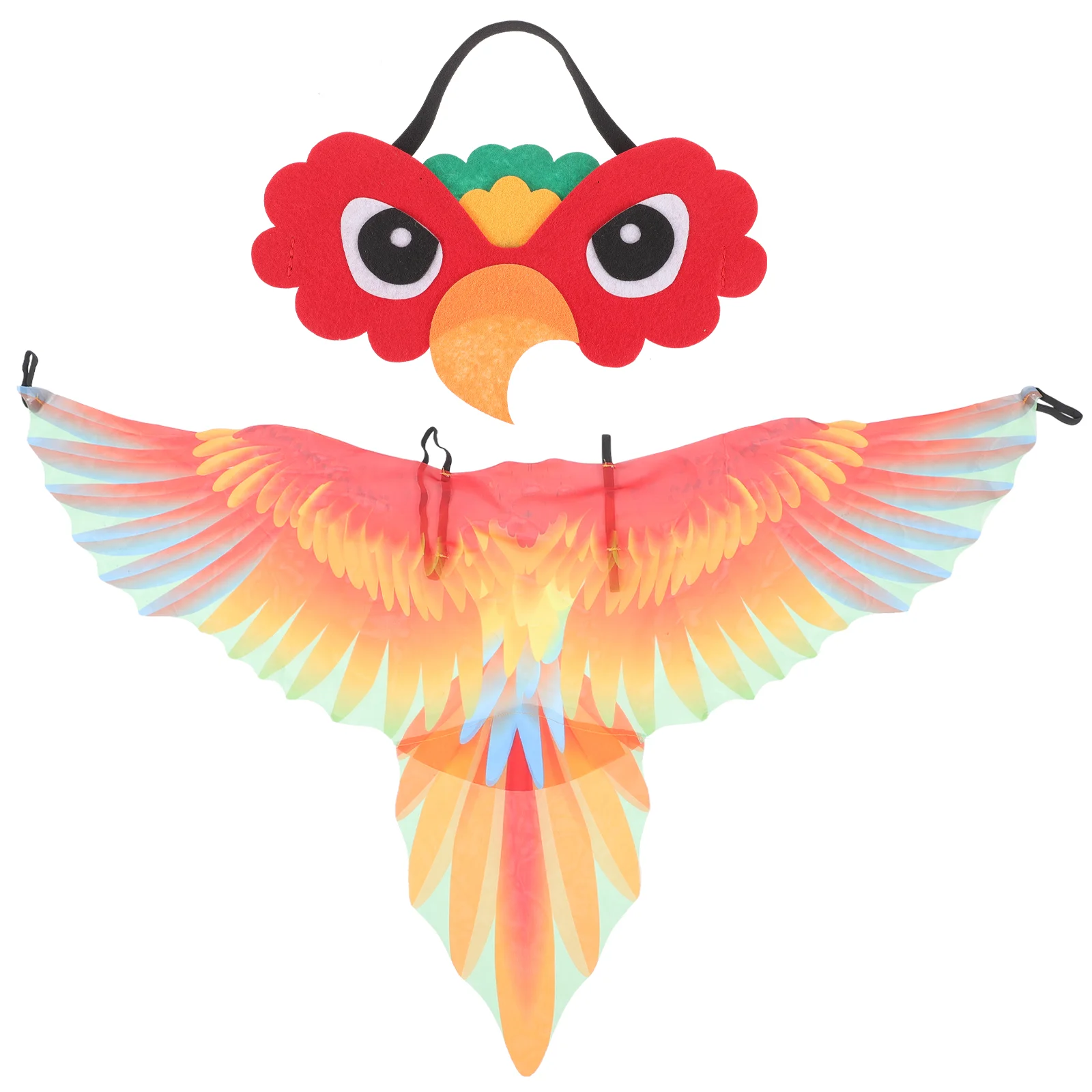 

Dress Kids Parrot Headpiece Halloween Costume Accessories Props Bird Wing Gifts Lovers Cloth Wings Child