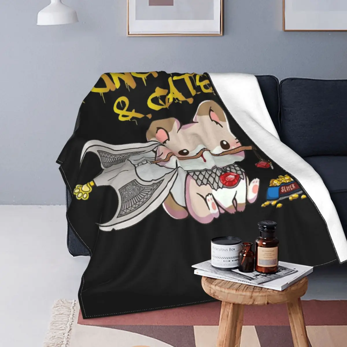 Копия подземелья и искусственной шерсти винтажное теплое покрывало для стула