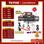 VEVOR 13500LBS 12V Электрическая Лебедка для 4X4 92FT Синтетический Автомобильный Прицеп Тросы Буксировочный Ремень С Беспроводным Управлением ATV Грузовик Внедорожник