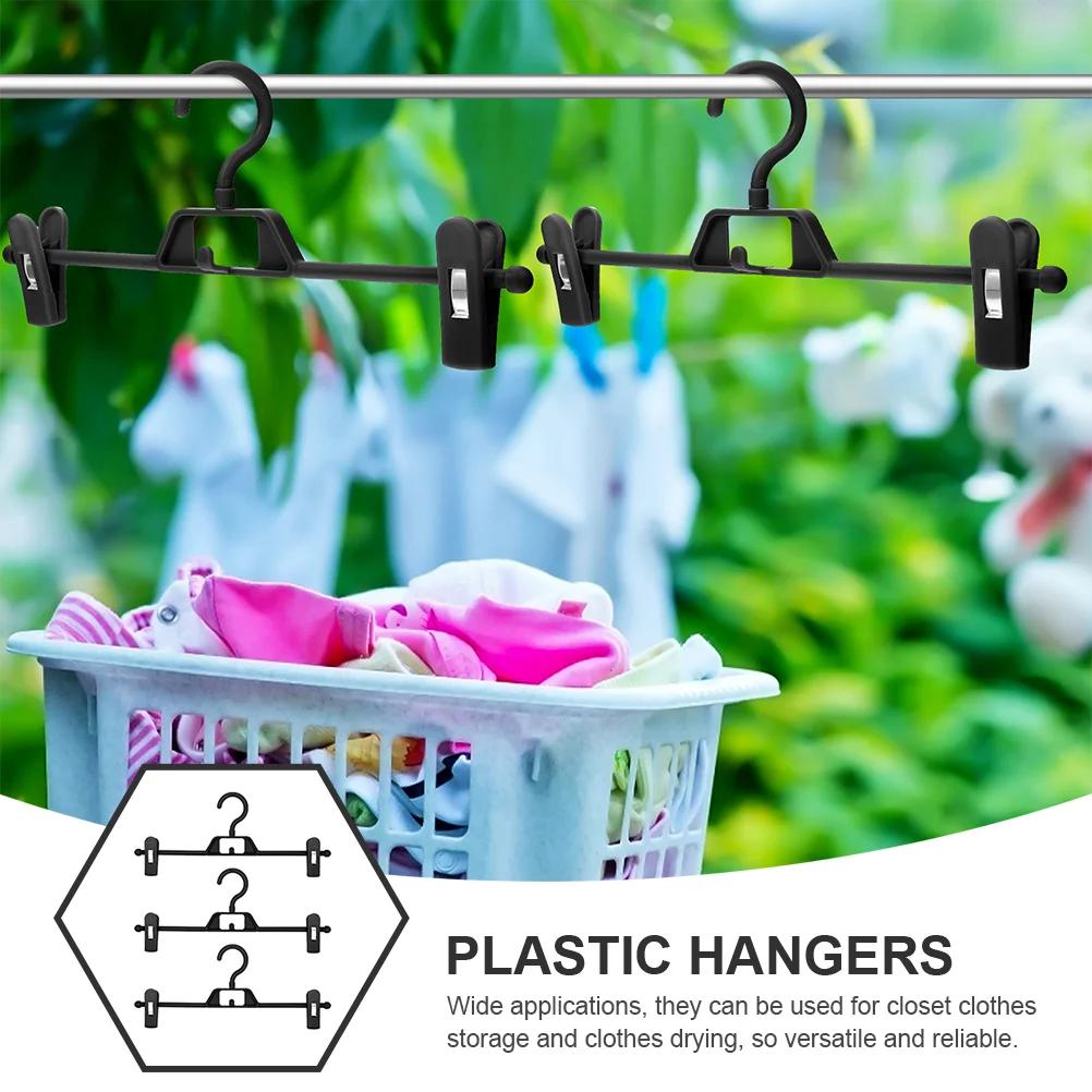 

Hangers Clothes Hanger Skirtclips Adjustable Garment Jeans Pants Coats Stackable Coat Rackclip Tankdresses Nonslip Bottom