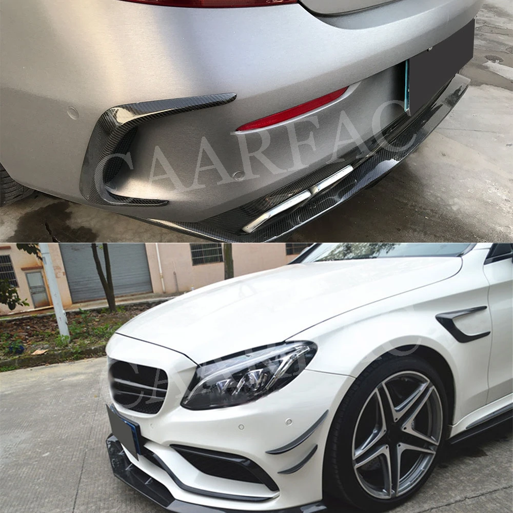 Задний бампер из углеродного волокна вентиляционное отверстие накладка на крыло