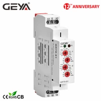free shipping geya grt8 s cycler timer relay 220v ac 16a acdc12v 240v electronic repeat relay asymmetric timer
