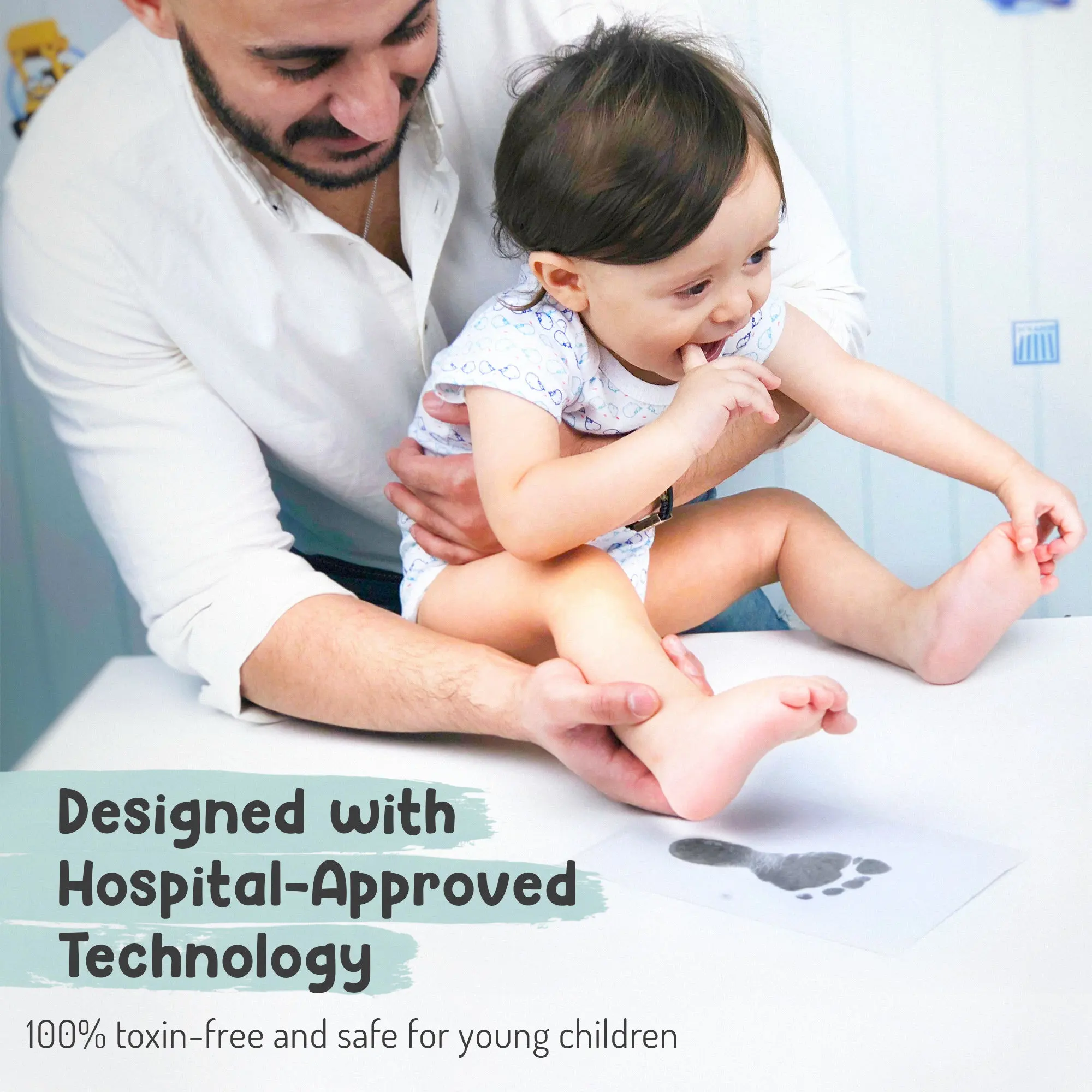 Набор Для Изготовления Черных Отпечатков Пальцев И Следов Детей — Бесчернильный