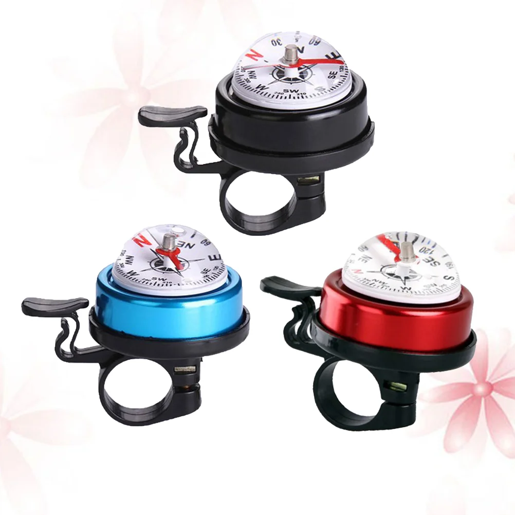 

Compass Bells Warning Aluminum Alloy 2 in 1 Bike Accessory for MTB Mountain Bike