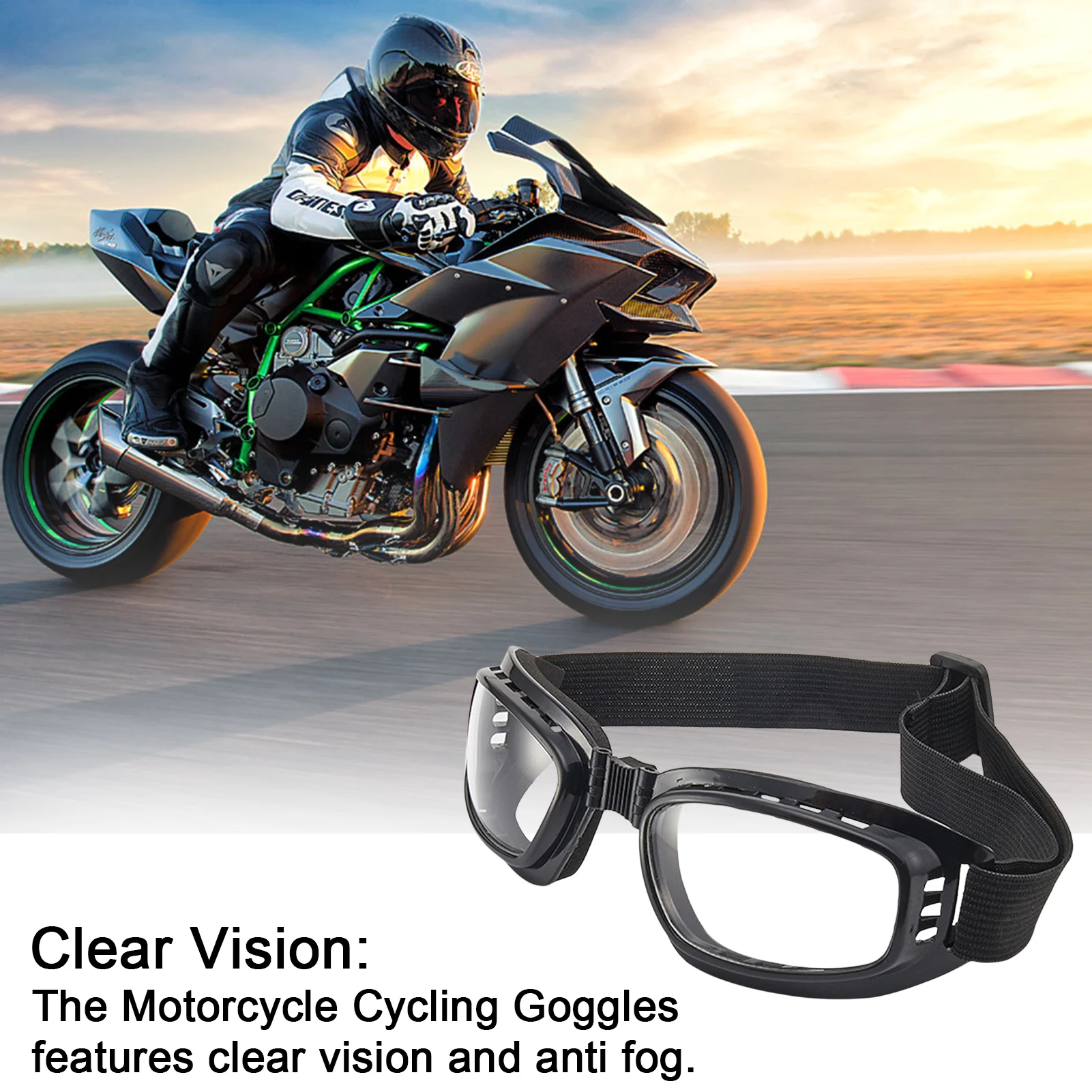 

Anti Glare UV Protection Cycling Glasses Ski Goggles Motorcycle Glasses Windproof Dustproof Motocross Sunglasses Sports