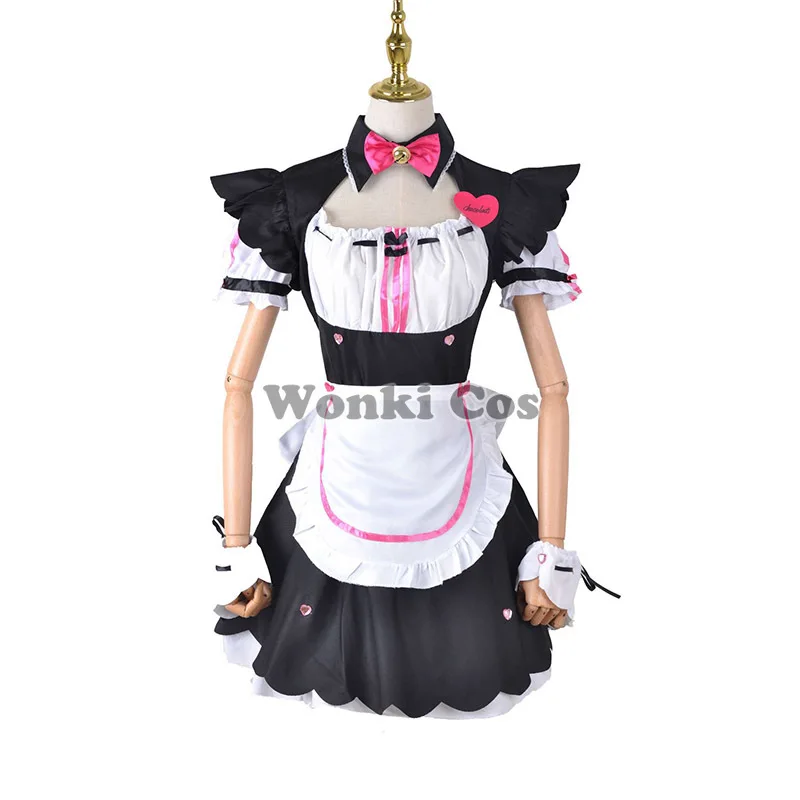 Платье для косплея NEKOPARA Chocola Ванильная горничная костюм кот Neko девочка милое