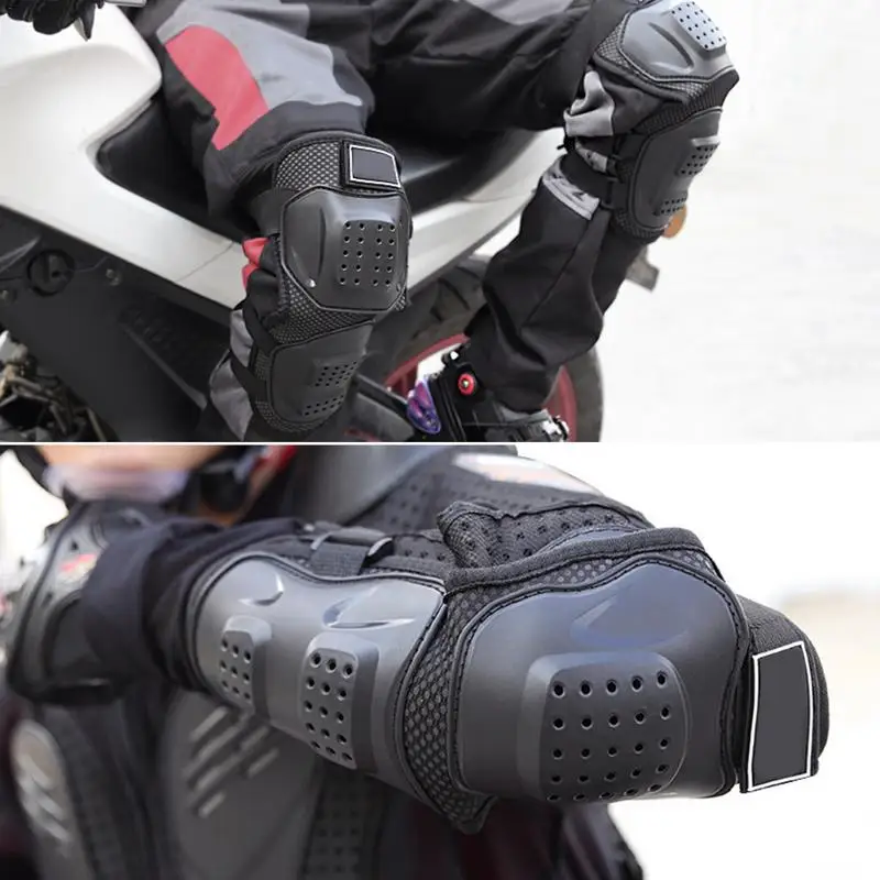 

Adjustable Motorcycle Protective kneepad and Elbow Pads Motorbike Outdoor Sport Racing Guards Comfort Shock Anti-fall Accessory