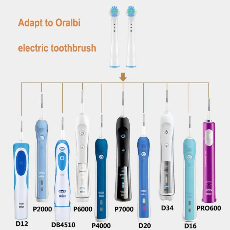 4/8PCS Sonic Electric Brush Heads For Oral B Toothbrushes Fit Advance Power/Pro Health/Triumph/Vitality Precision Clean |