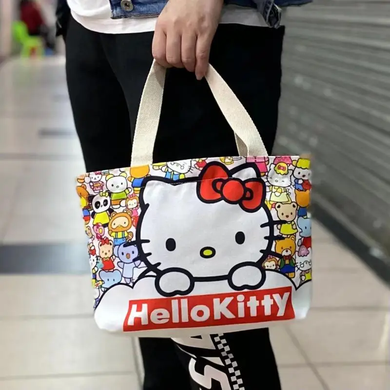 

Kawaii Cartoon Sanrios Lunch Bag Cute Hello Kittys Cartoon Anime Portable Organiser Handbag
