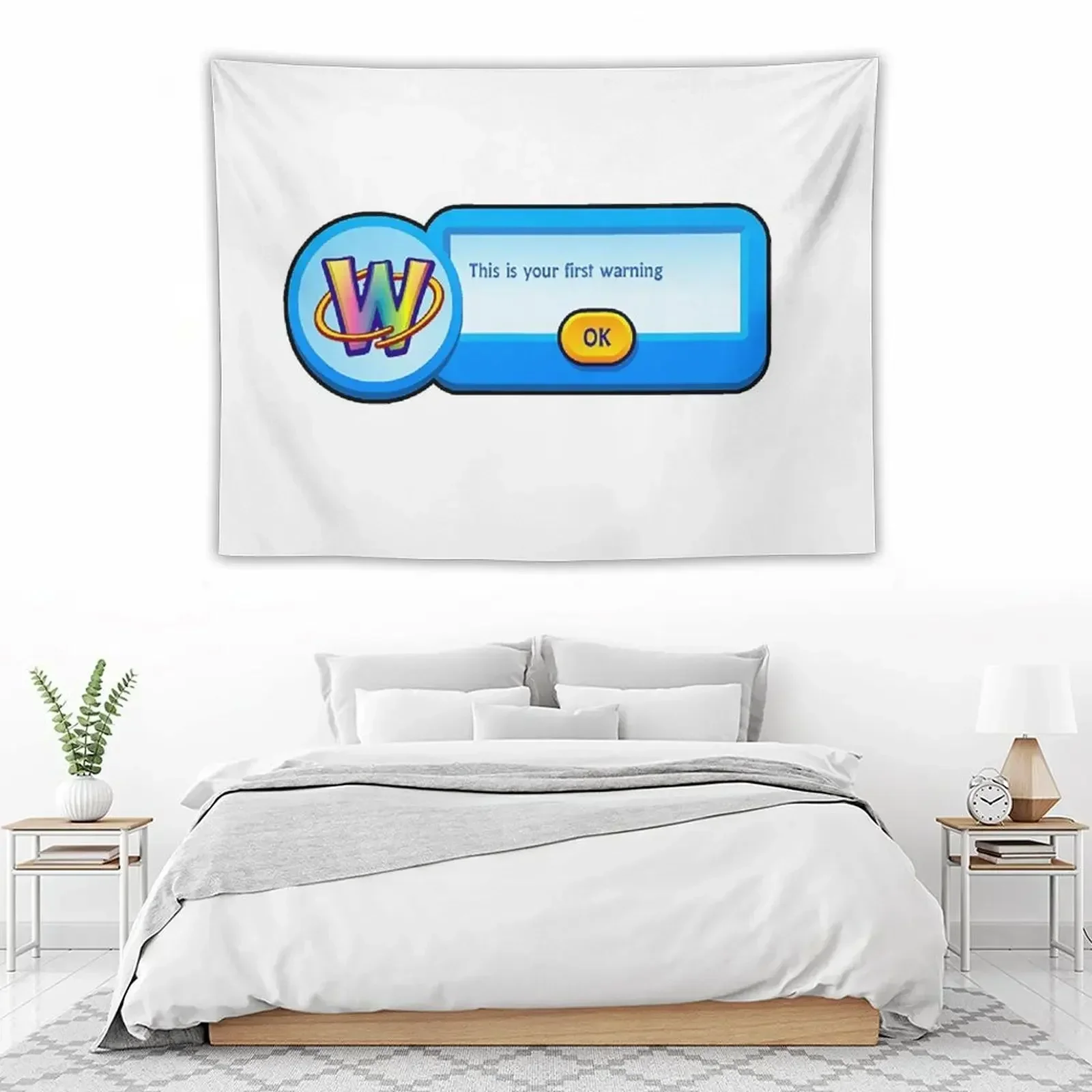 Webkinz Предупреждающий гобелен Украшения дома Украшение комнаты Эстетическое