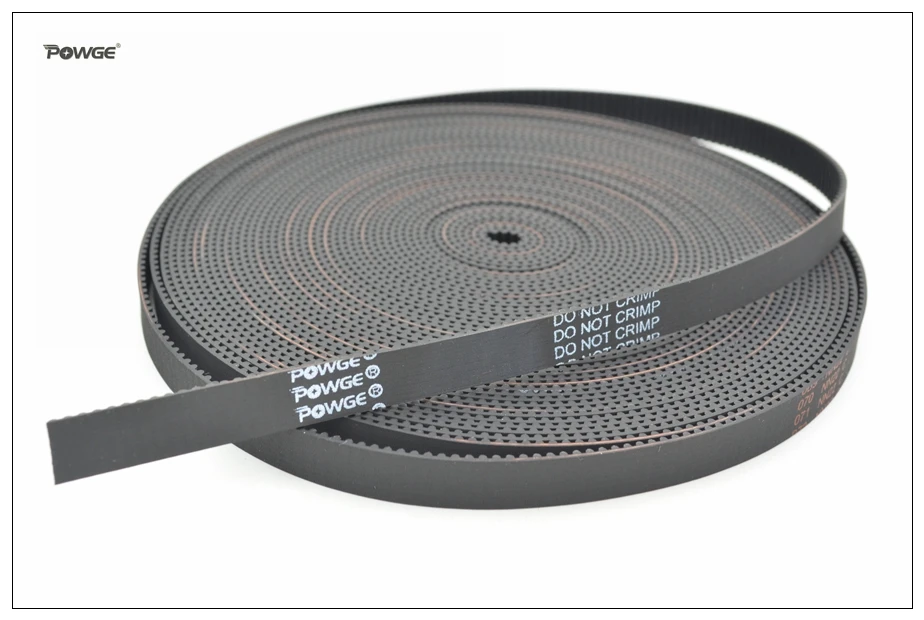 POWGE 2M 2MGT 2GT Ширина ремня ГРМ = 10 мм GT2 Резиновый открытый синхронный ремень