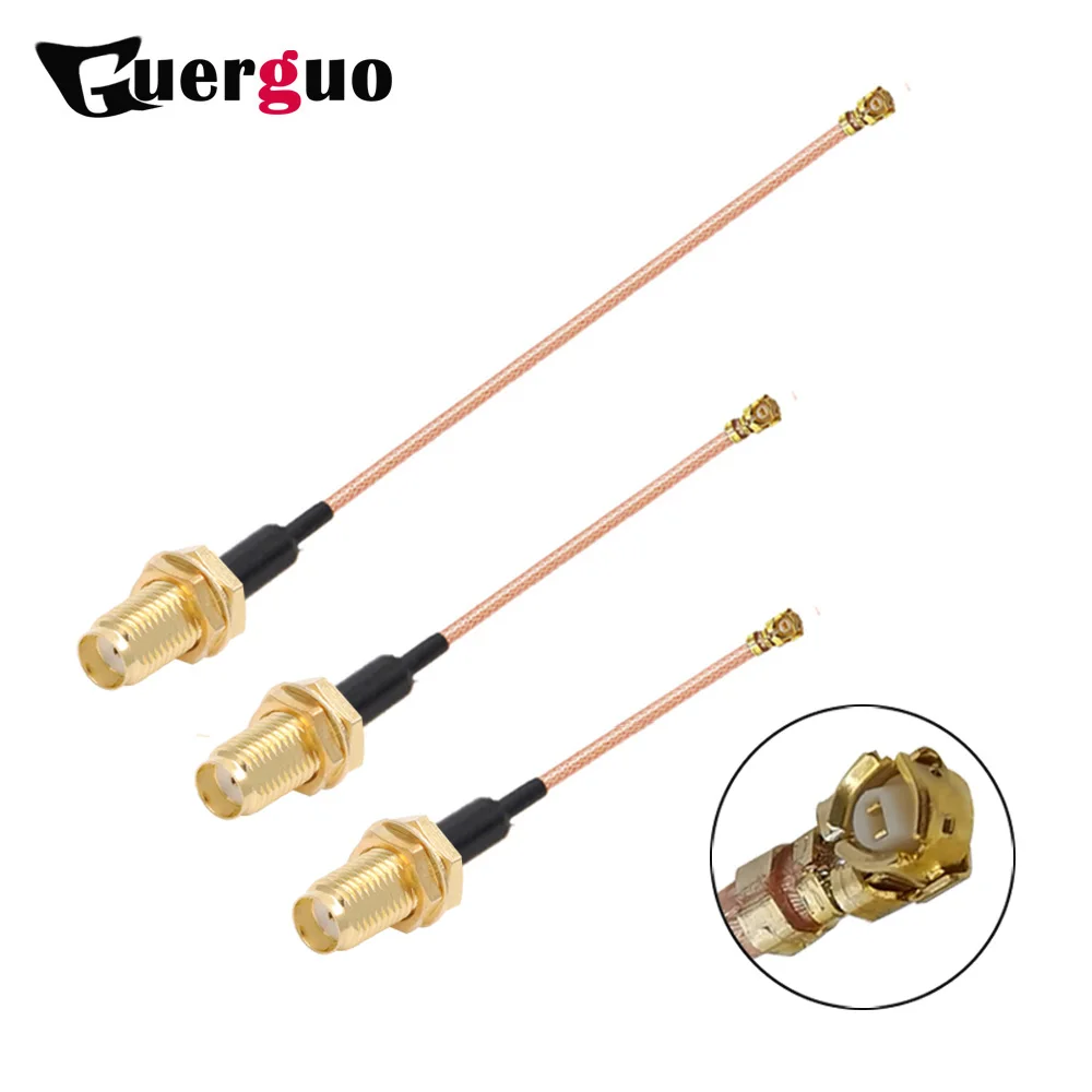 

10pcs SMA female to U.FL IPX sockets jack connectors adapter RG178/1.13mm cable SMA Female pigtail Jumper for Wifi router GPS AP