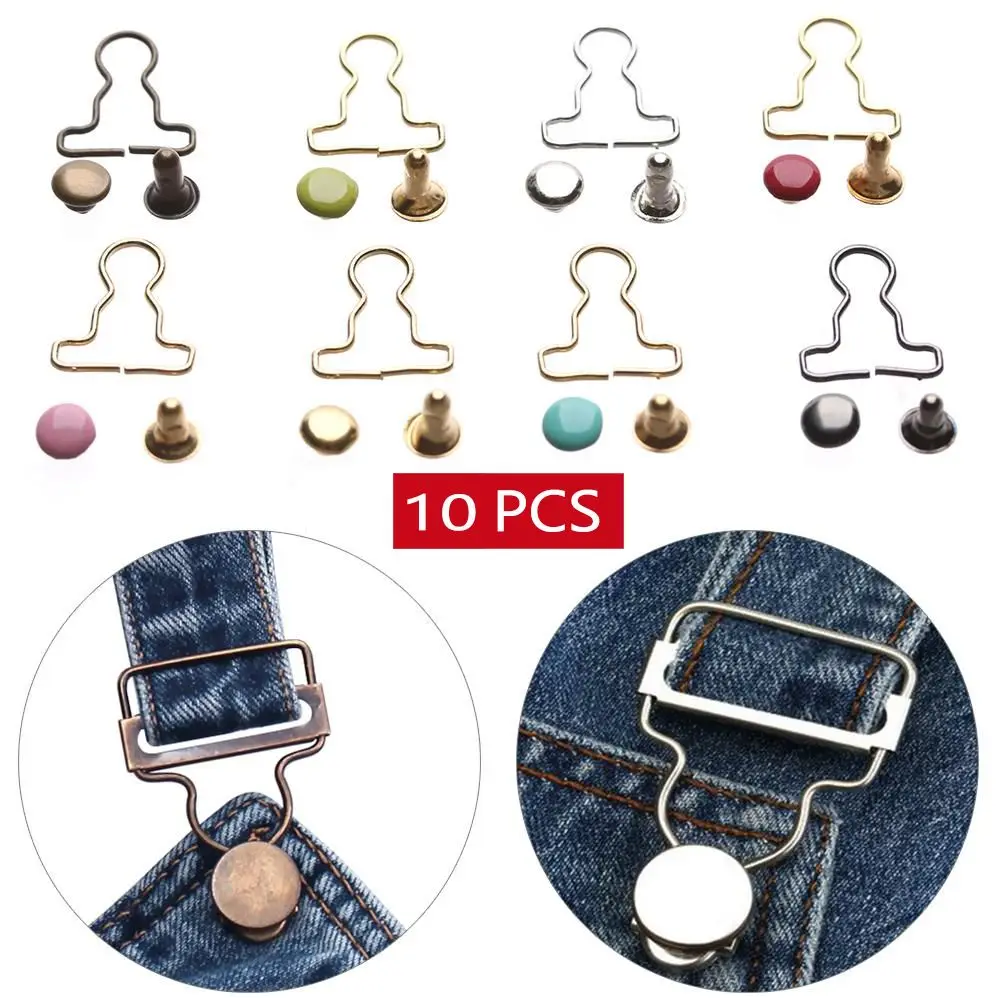 

10sets Mini Doll Belt Buttons Doll Clothes DIY Metal Buckle Fit for 1/6 Dolls Girls Doll Buckles Trousers Bag Sewing Accessories