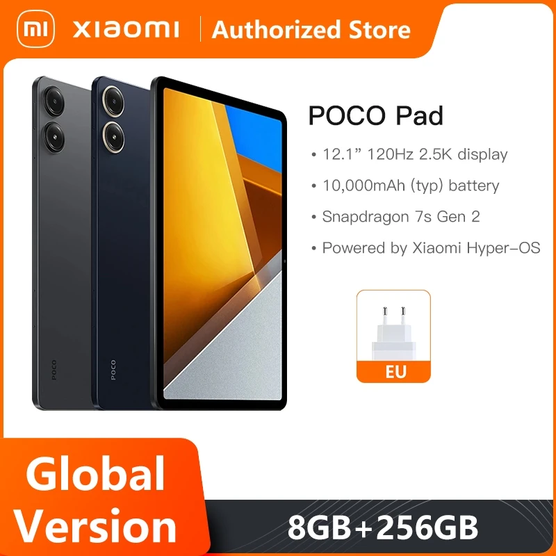 НОВЫЙ POCO Pad Global Version 12 1 дюйма 120 Гц 2 5 тыс. дисплей восьмиядерный процессор Snapdragon 7s