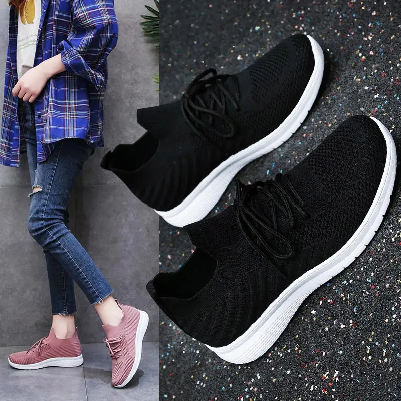 

socks knit Women's Sports Shoes 2022 Kid's Shoes Ladies Sneakers Size 36 Kids White Sport Top Running Sports Shoes Women Tenis
