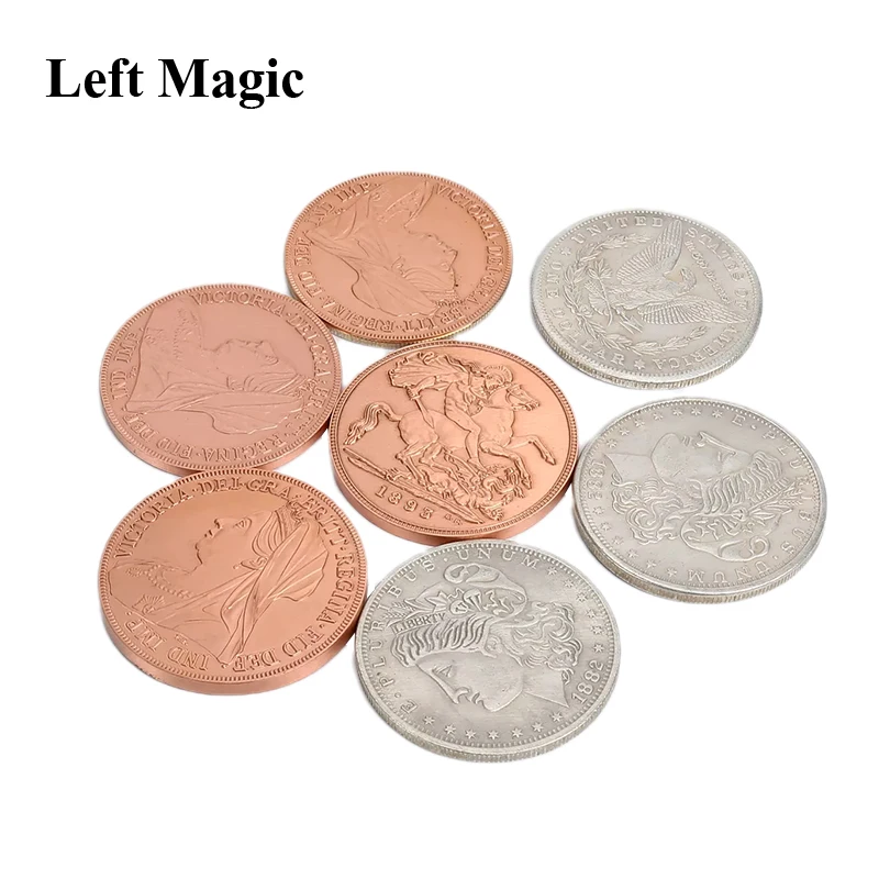 

Hopping Morgan Close Up Magic Tricks Coins Appearing Vanishing Magia Magician Gimmick Illusion Prop Mentalism Funny