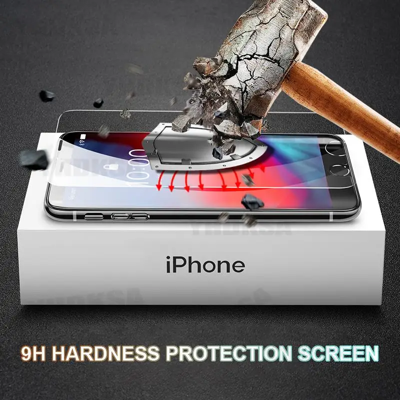 100d anti burst protection glass for apple iphone 7 8 6 6s plus tempered screen protector iphone 5 5c 5s se 2016 2020 glass film free global shipping