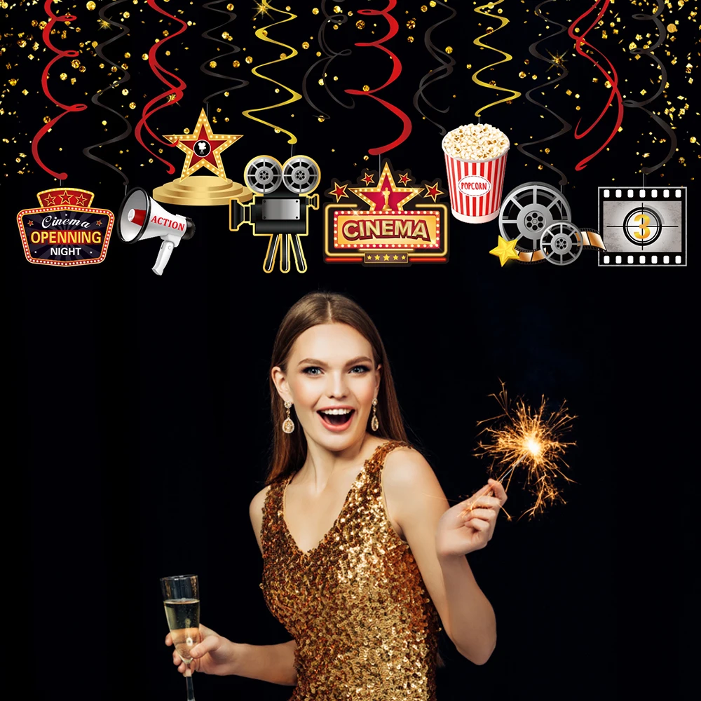 30 шт. кинотеатр Голливуд кино Расслабление время вечевечерние НКА ПВХ DIY фоны