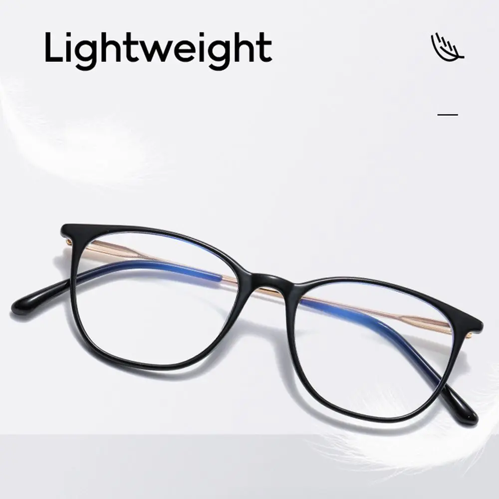 

Fashion Round Frame Vision Care Women Anti-UV Blue Rays Glasses Computer Goggles Eyeglasses Eyewear