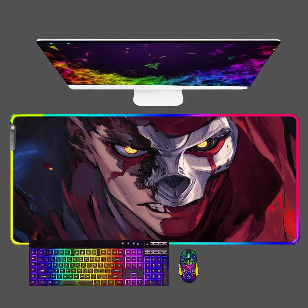 

Apex Legends Large RGB Mouse Pad LED Backlight Gamer Desk Mat Modern Table Keyboard Laptop Carpet XXL Gaming Mousepad for CS/LOL