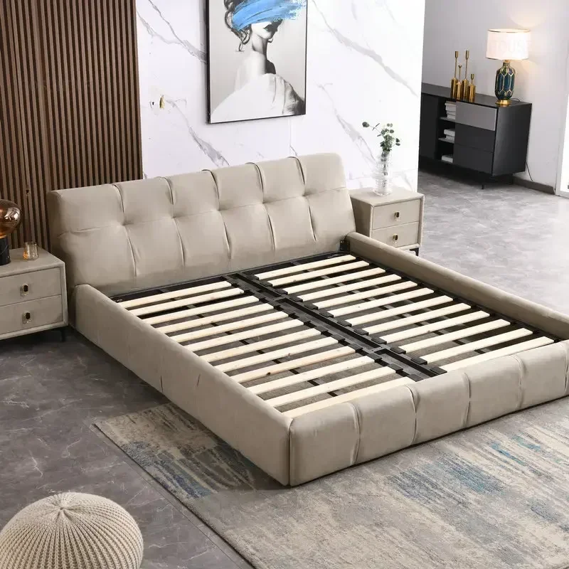 Современная минималистская технология тканевый каркас кровати мебель для