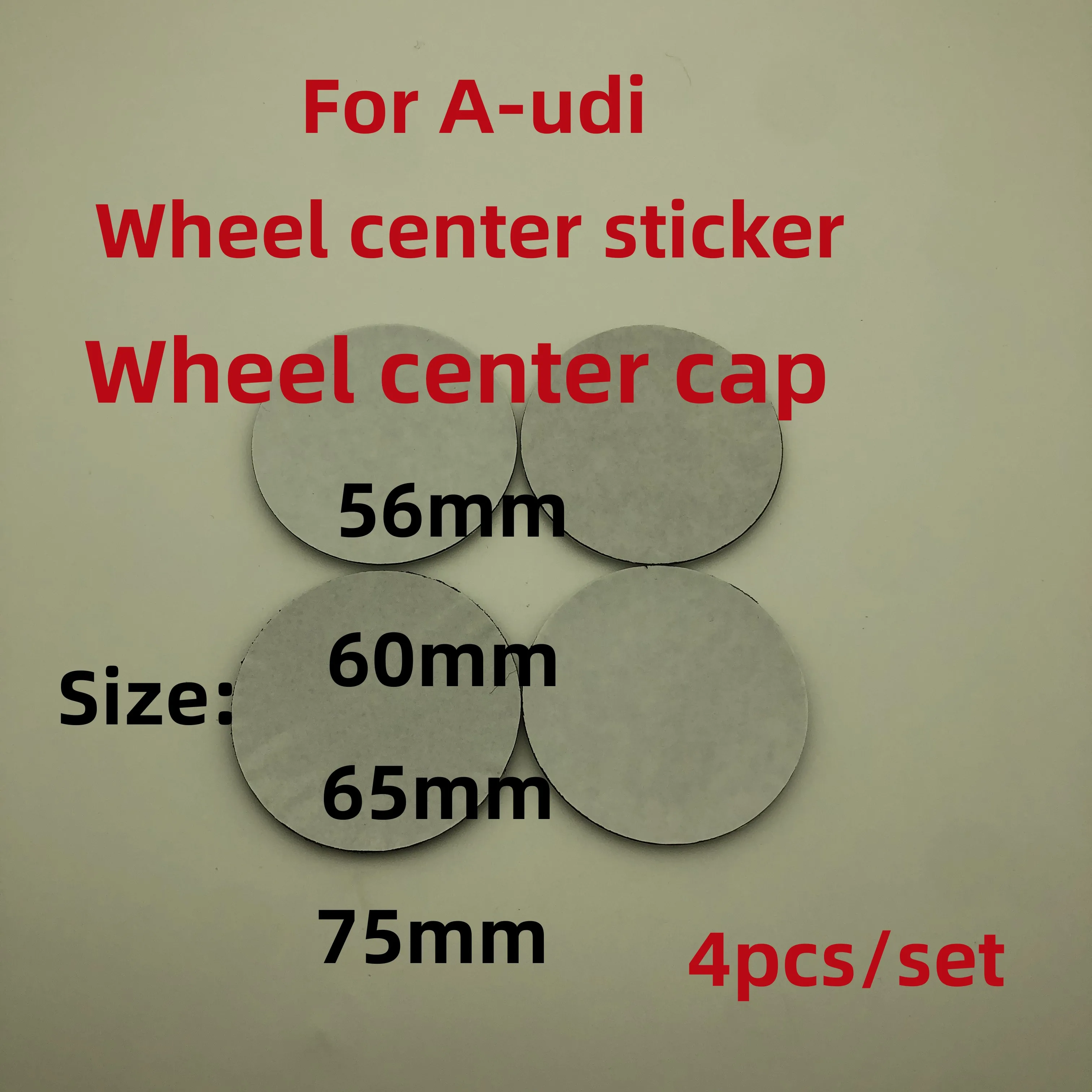 

4X Car Hub Center Wheel Caps Emblem Badge Decals Sticker For A-udi A3 A4 A5 A6 A7 Q3 Q4 Q5 Q7 RS RS3 RS4 RS5 Styling Accessories