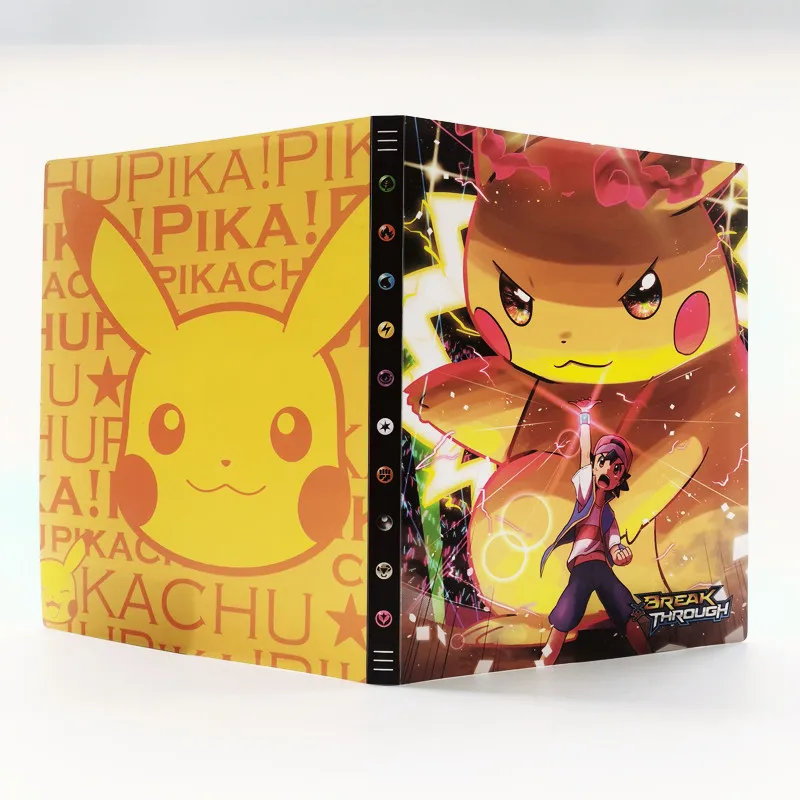 

NEW Pokemon Cards Album Book Cartoon Anime Pokémon Big 9 Pocket 432 Card XY Pikachu Collection Holder Game Map Binder Folder