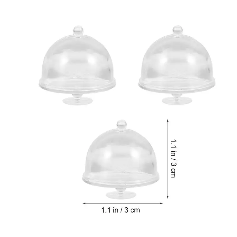 Cake Mini Stand Dome Cupcake Plate Lid Holder Display Cover Kitchen Scale 12 Accessories Domes Tray Tiny Dish Butter Fruit images - 6