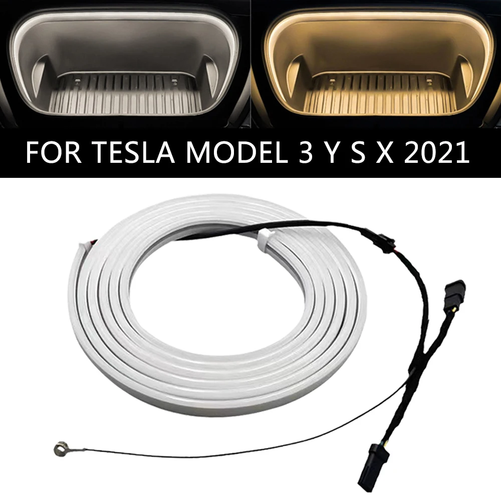 

Waterproof Flexible Silicone Light Car Front Trunk Lamp Frunk LED Surround Light Strip LED For Tesla Model 3 Y 2021 2022 2023