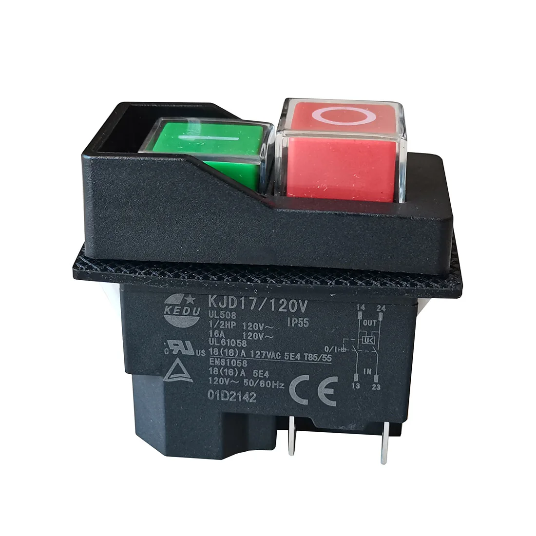 Kedu кнопочный переключатель электромагнитные переключатели для деревообрабатывающего оборудования с защитой от отключения питания и пониженного напряжения KJD17
