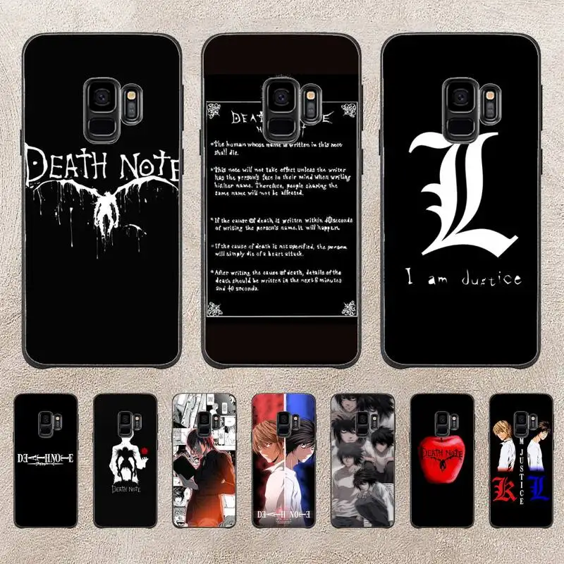 

DEATH NOTE L Lawliet Phone Case For Samsung Galaxy S6 S7 Edge Plus S9 S20Plus S20ULTRA S10lite S225G S10 Note20ultra Case