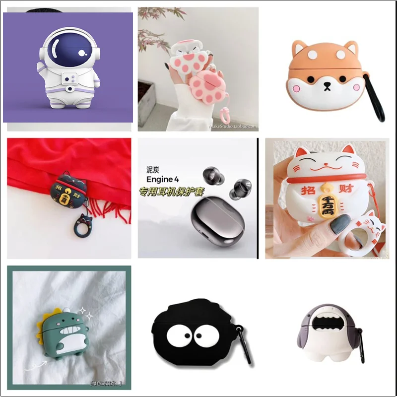 Animals Earphone Case For SoundPEATS Engine 4 Case For Sound