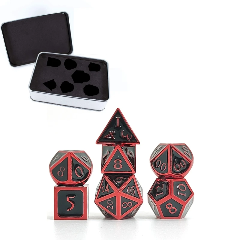 

7 шт., металлические кости с римскими цифрами