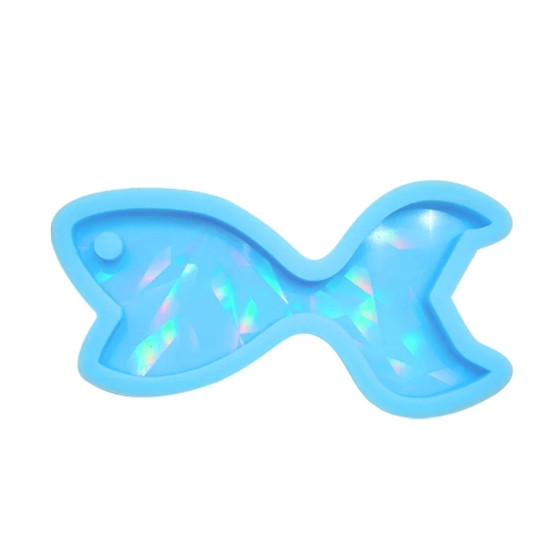 

Light and Shadow Keychain Pendant Silicone Molds Goldfish Mold DIY Ornaments Mould for Birthday Gift
