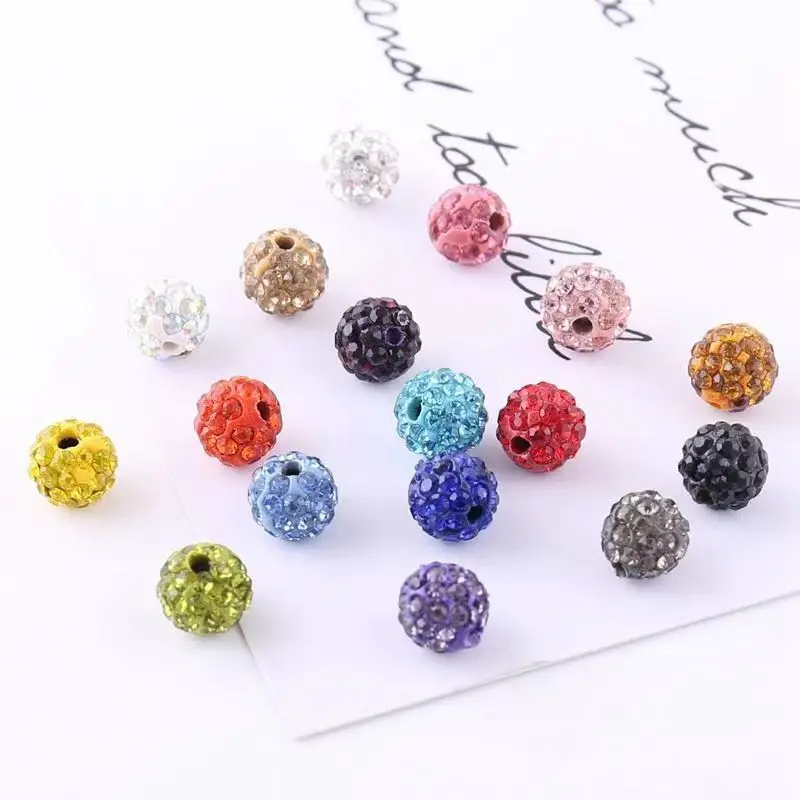 

Круглые бусины с отверстием для рукоделия, 6-12 мм