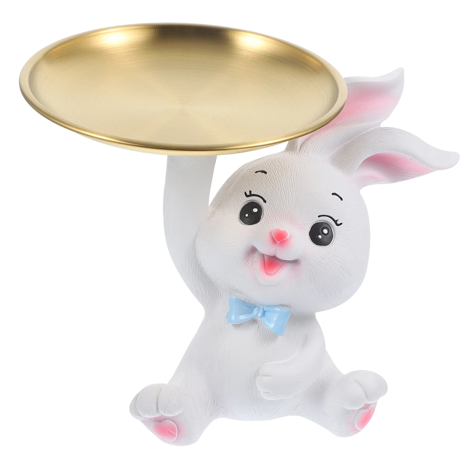 

Desktop Decor Afternoon Tea Tray Resin Tray Dessert Tray Necklace Tray Cake Display Plate Light Luxury Rabbit Tray Ornament