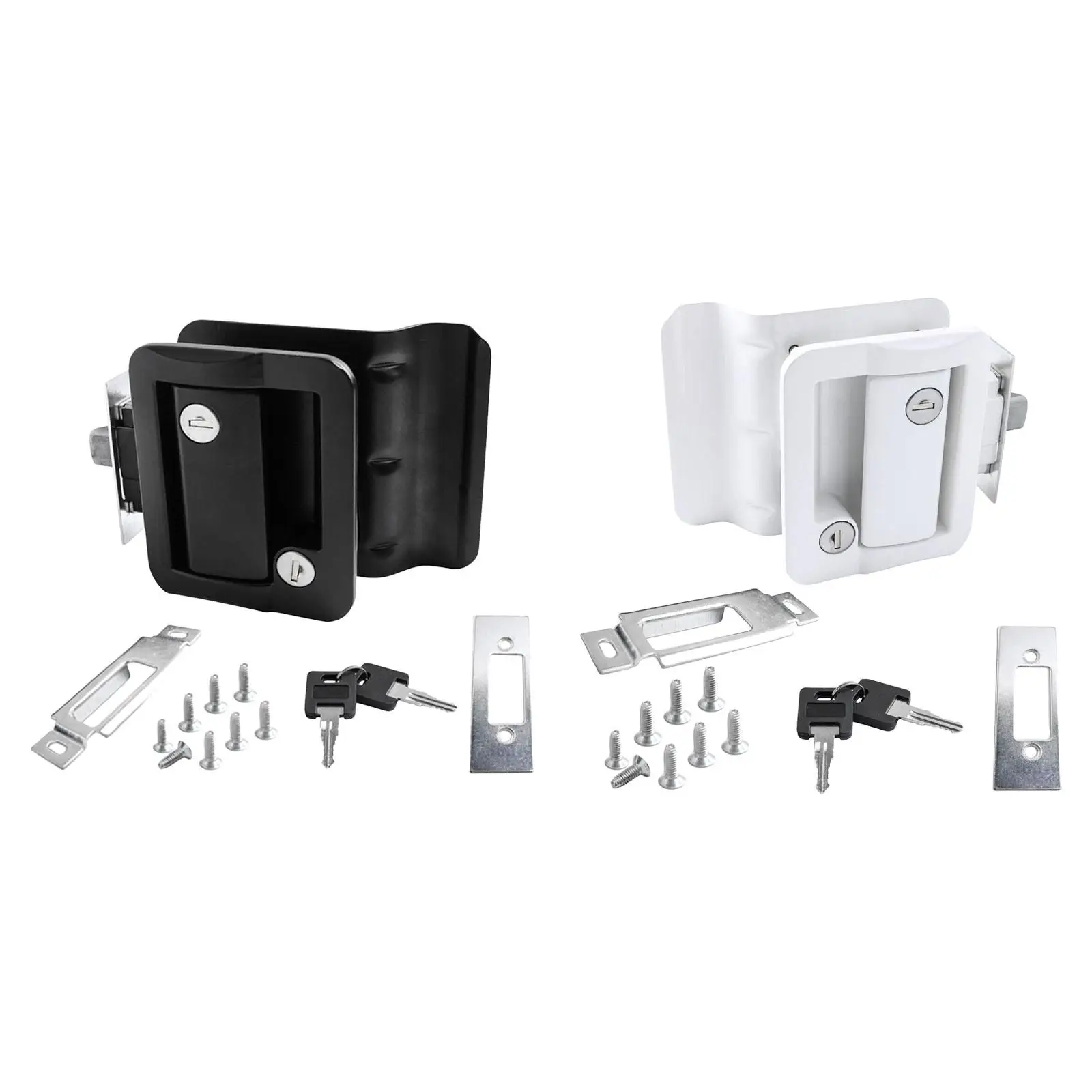

Door Latch Hardware Zinc Alloy with Two Keys Trailer Entry Door Lock
