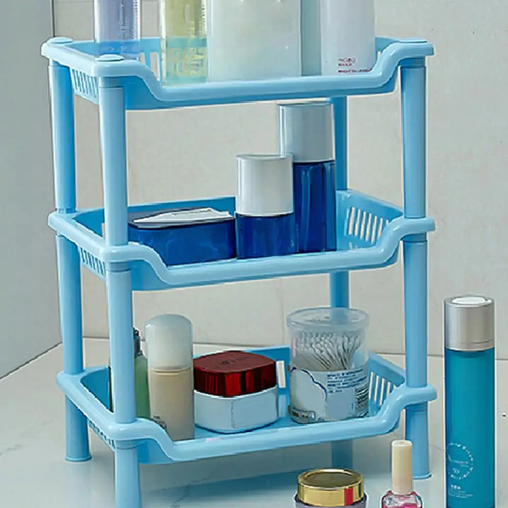 

3 Layer Square Triangular Corner Bathroom Storage Rack Toiletry Holder Organizer