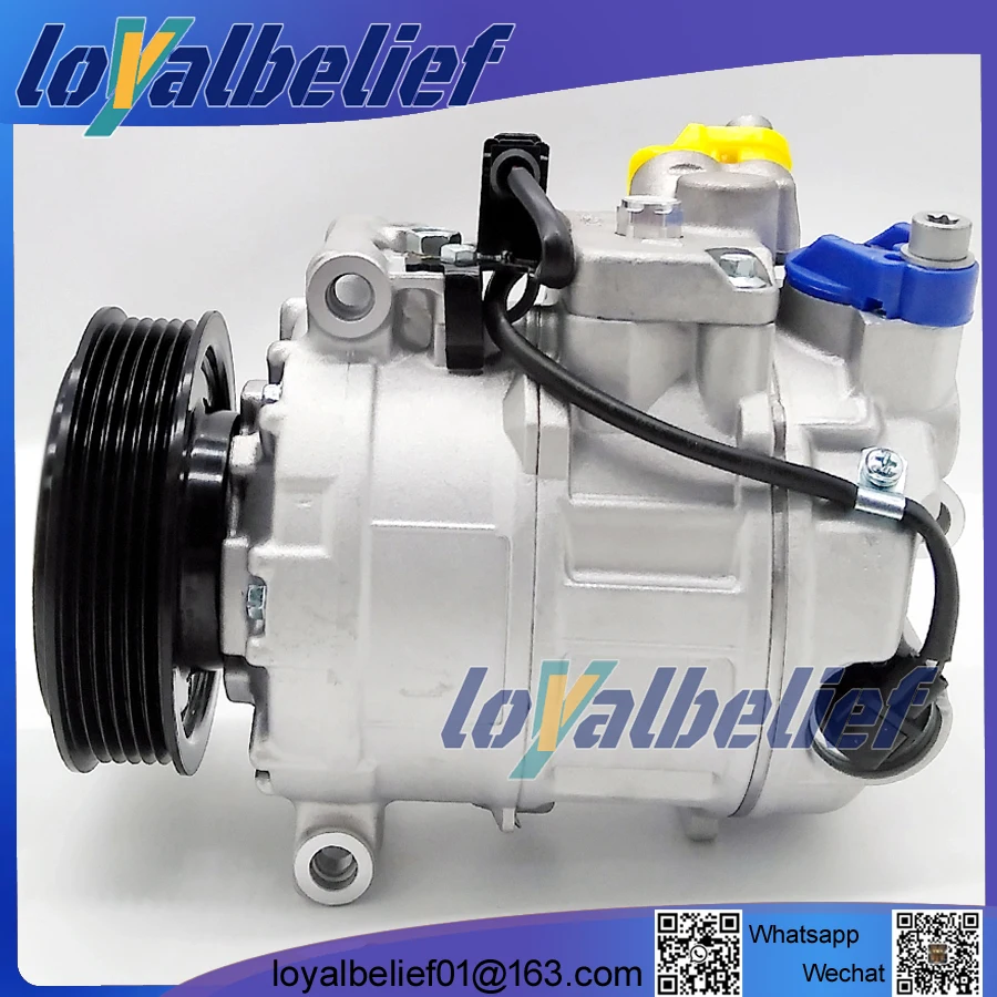 

NEW Auto Air AC Compressor For Volkswagen Transporter T5 Multivan Amarok 7E0820803 7E0820803F 4471501522 4471502613 4471502936