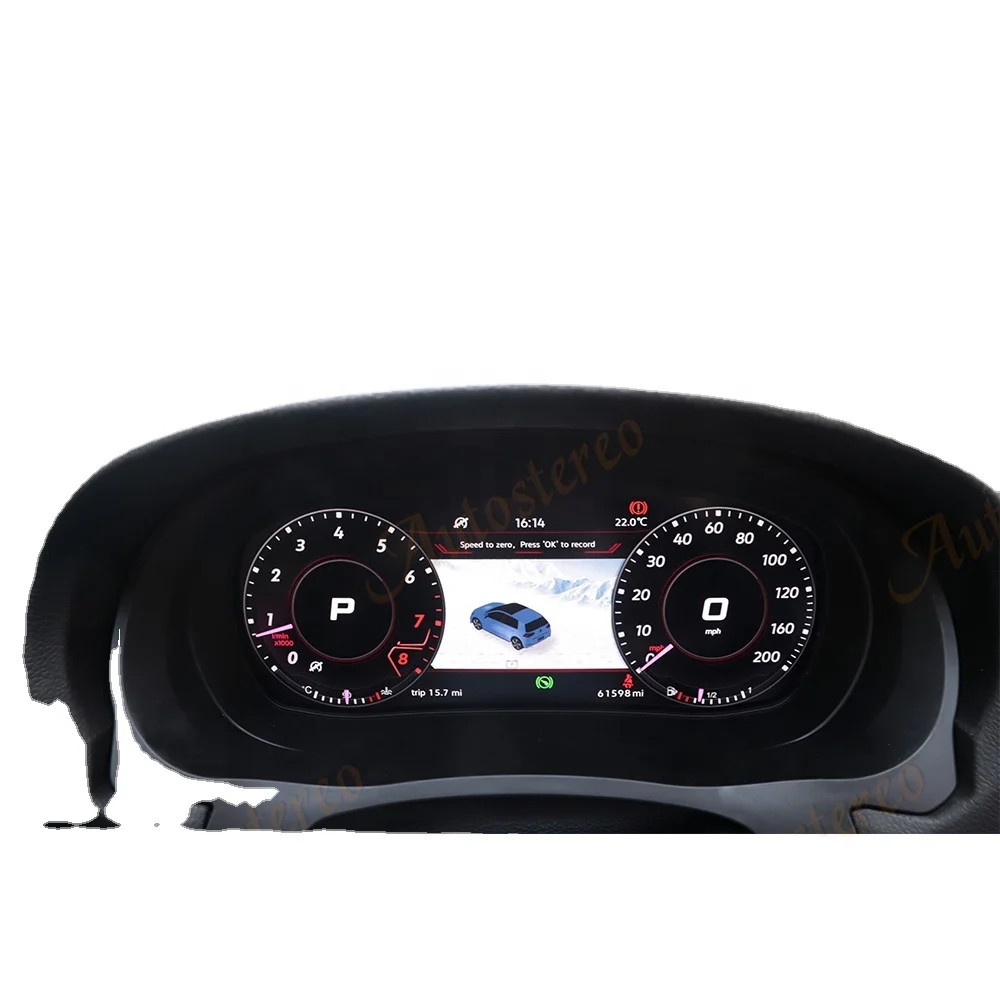 Для Volkswagen Golf 6 ЖК-дисплей приборная панель автоматический плеер цифровой кластер