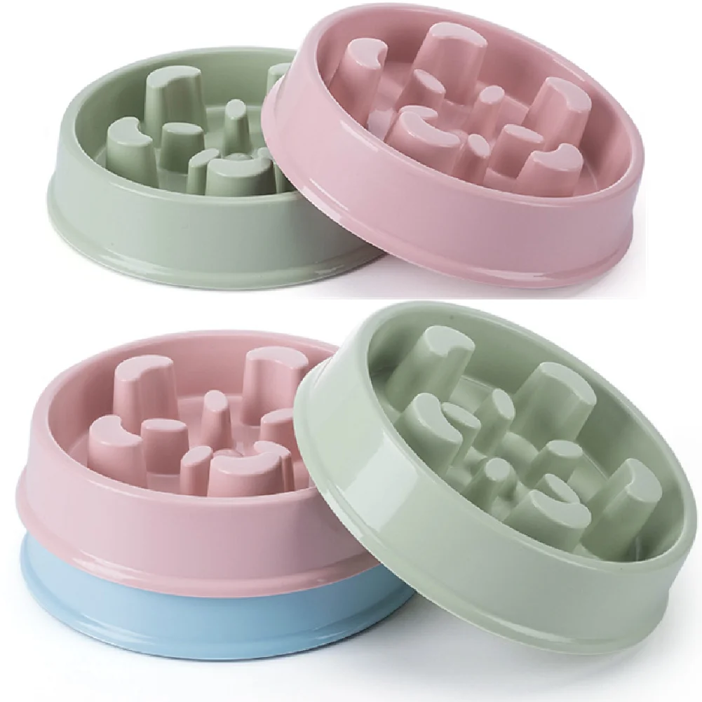 

Pet Slow Eating Dog Bowl Slow Feeder Dog Food Bowl Hard Plastic Dog Slow Feeder Cat Pet Feeder NonSlip Anti Gulping Feeder Bowl