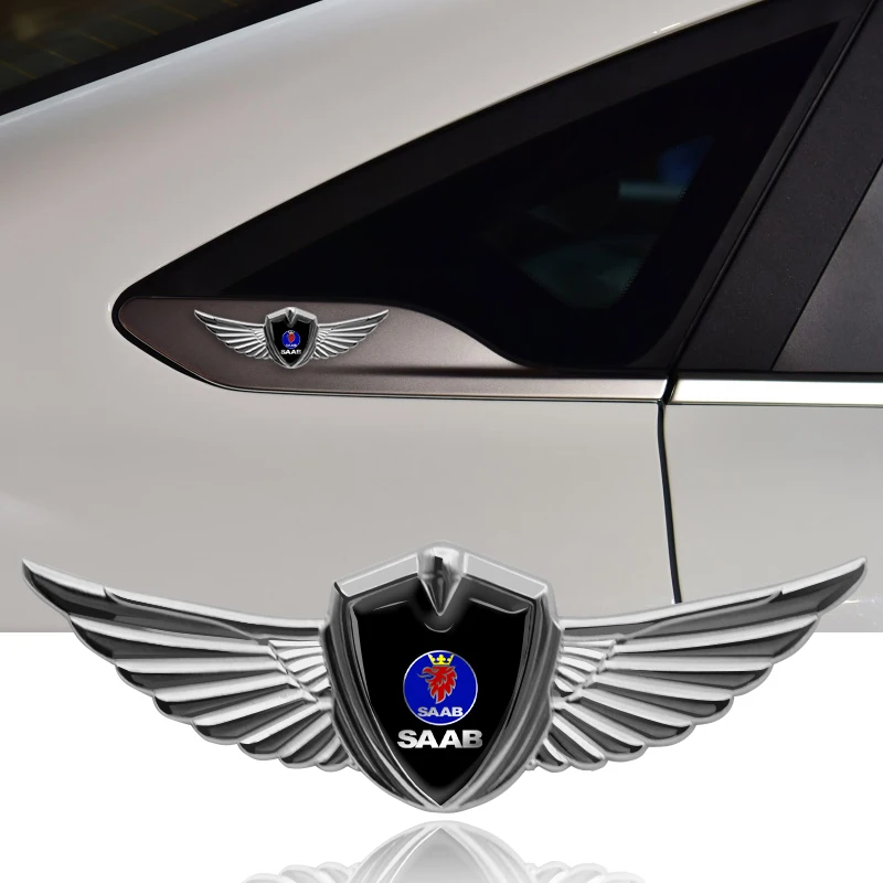 1 шт. автомобильный значок с металлическими крыльями для SAAB 93 Vector Aero Pantalla Radio Android 95