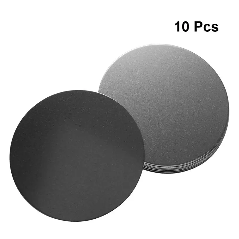

10Pcs Adhesive Metal Plate Mounting Kits Stickers Magnetic Patch Magnetic Car Vehicle Mount Holder (Silver/Dia:4cm)