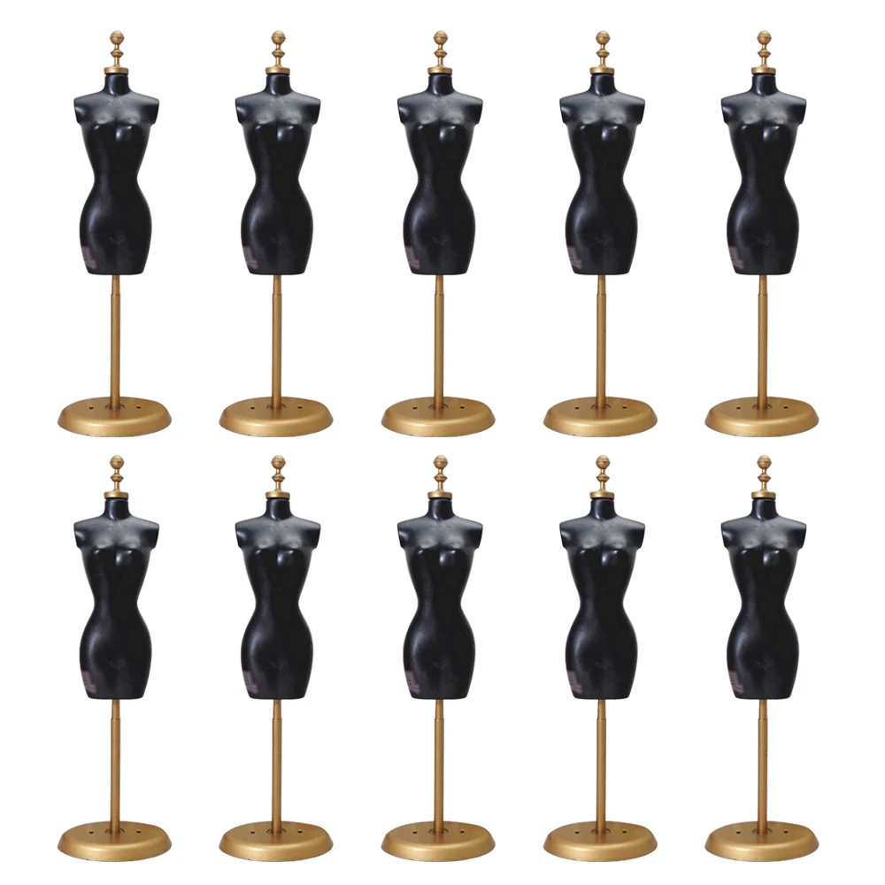 

10 Pcs Doll Dress Cloth Gown Plastic Demountable Display Support Holder Mannequin Model Stand Accessories for Barbie Doll Dress